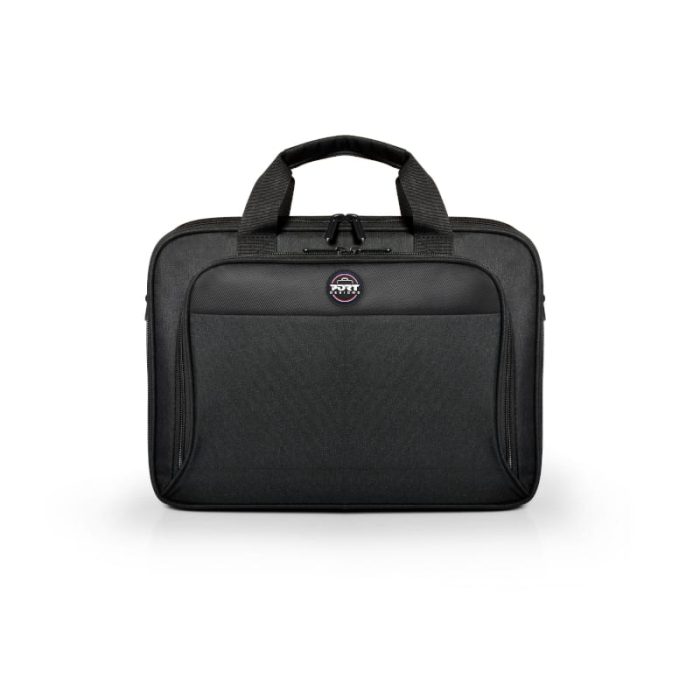 Protect your notebook in style with the Port Designs Hanoi II 13/14" Clamshell bag. It features a compact and lightweight design with a large front pocket with a removable and adjustable shoulder strap.