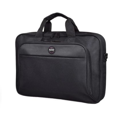 Protect your notebook in style with the Port Designs Hanoi II 15.6" Clamshell Notebook Case. It features a compact and lightweight design with a large front pocket with a removable and adjustable shoulder strap.