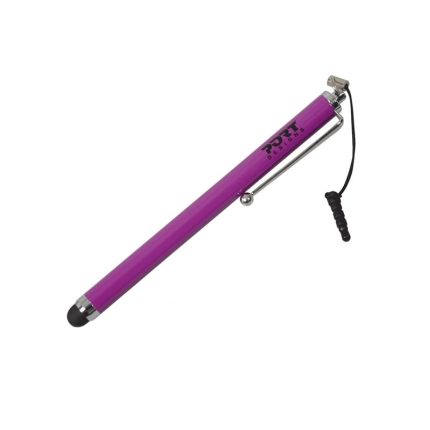 Enhance your mobile experience with the Port Designs Universal Stylus. It features a metallic design with a universal tip that is widely compatible with many different iOS or Android touch screen devices.