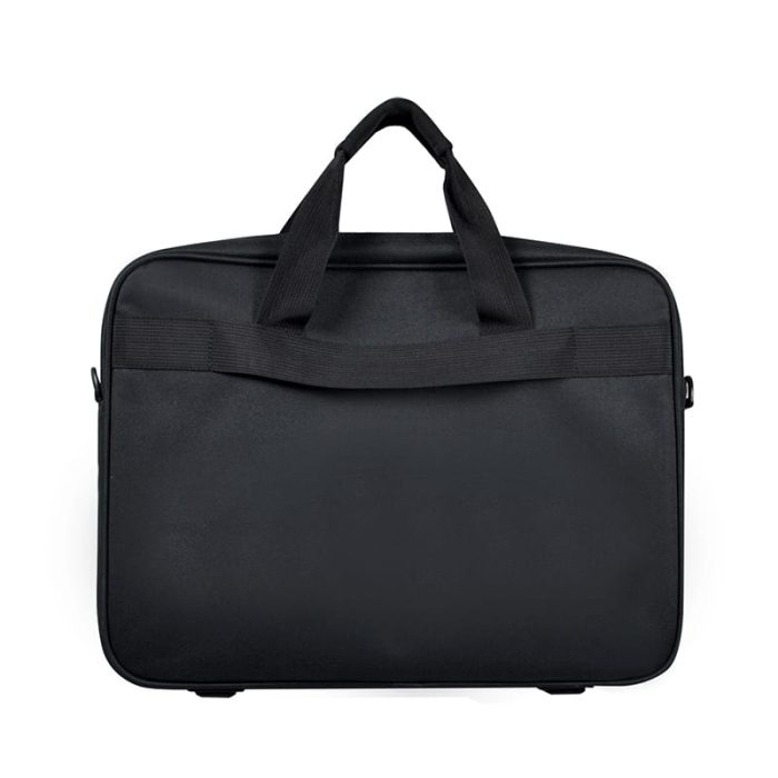 designed to transport your laptop. This toploading bag means that your laptop is inserted from the top of the bag. This model has an extra compartment