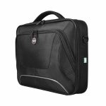 designed in Paris. Its clamshell design allows for the zipper to open up completely