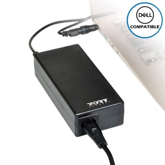 The Port Connect 65W Dell Notebook Adapter is the perfect companion to keep your Dell device fully charged and ready to go. It features an output power of 65W