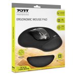 Get smooth precision and long-lasting comfort with the Port Ergonomic Gel Mouse Pad. It features an ergonomic design