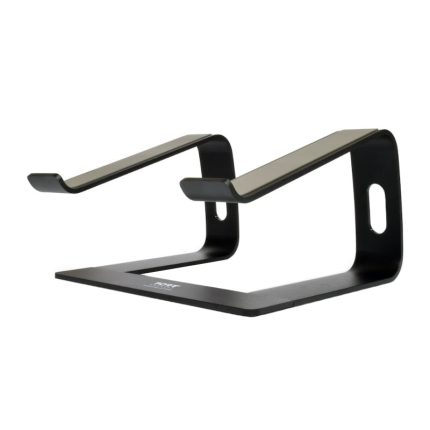 Reduce back and neck strain with the Port Connect Ergonomic Notebook Stand. It is made for 10" to 15.6" sized notebooks and tablets.
