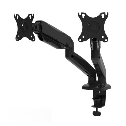 Get the perfect angle for your screen while saving some desk space with the Port Desk Mount Dual Monitor Display Arm. It features an aluminium body with an adjustable articulated arm with universal VESA Mounts with monitor support of up to 32".