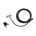 Keep your devices safe and secure with the Port Connect Nano Security Cable. It features a ultra slim zinc alloy lock with nickel plating and a braided steel cable with a transparent PVC coating.
