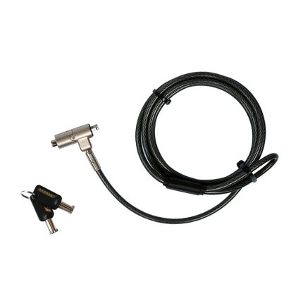 Keep your devices safe and secure with the Port Connect Nano Security Cable. It features a ultra slim zinc alloy lock with nickel plating and a braided steel cable with a transparent PVC coating.
