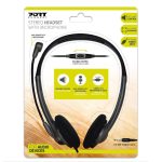 The Port Connect Stereo Headset offers clear audio and great comfort for hands-free calls. It has a 1.2m cable with a volume control wheel for further control.