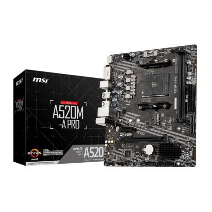 <p>High-performance MSI A520M-A PRO AM4 motherboard with Turbo M.2