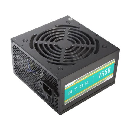 The Antec Atom V550 ATX Power Supply offers great reliability to keep your desktop powered all day. It features an output of 550W