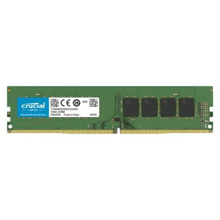 Increase system performance and multitask with ease with the Crucial 16GB DDR4 3200MHz UDIMM Desktop Memory Module. It features 16GB of high speed DDR4 3200MHz memory that is ideal for upgrading your desktop PC.
