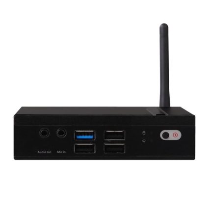 The ultra-compact thin client with only 3 cm height adopts a full metal chassis with a fan-less and robust design. Its silent operation makes it suitable for various adverse conditions. F202 provides onboard 2G memory and supports dual display with VGA and HDMI ports. It can be widely applied in thin-client