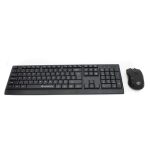 The GoFreeTech Wireless Mouse and Keyboard Combo is an essential peripheral for any home or office PC. The mouse is ergonomically designed with an ambidextrous shape and the keyboard has 104-keys in a sturdy chiclet design. This combo comes with a 2.4GHz wireless nano receiver.