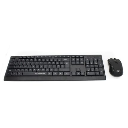 The GoFreeTech Wireless Mouse and Keyboard Combo is an essential peripheral for any home or office PC. The mouse is ergonomically designed with an ambidextrous shape and the keyboard has 104-keys in a sturdy chiclet design. This combo comes with a 2.4GHz wireless nano receiver.