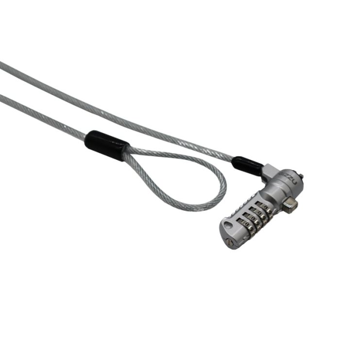 Protect your device against theft with the Gizzu Nano Security Cable with Combination Lock. Simply wrap the reinforced steel cable around a secure object