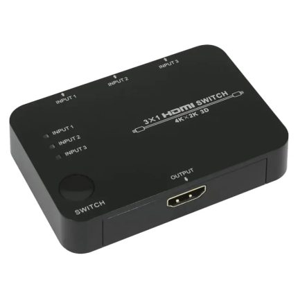Switch between multiple HDMI sources with the HDCVT 18Gbps HDMI 3 x 1 Switch. It features 3 x HDMI inputs with support for video resolutions up to 4K