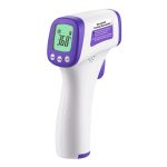 Measure body temperature safely with the Simzo non-contact Infrared Thermometer and it's clear LCD display that will notify you of temperature. This display will turn either Green