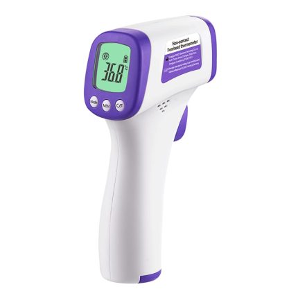 Measure body temperature safely with the Simzo non-contact Infrared Thermometer and it's clear LCD display that will notify you of temperature. This display will turn either Green