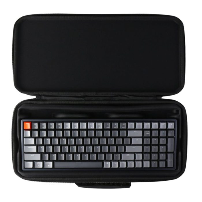 Keep your keyboard and accessories safe in style with the Keychron K4 Aluminium Frame Keyboard Carrying Case. It features a premium and unique design