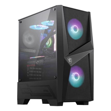 Get optimized airflow and vibrant ARGB colours with the MSI MAG Forge 100R ATX Gaming Chassis. It features a front mesh panel with optimized airflow