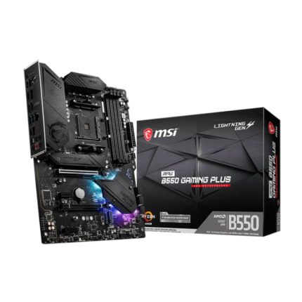 The MSI MPG B550 Gaming Plus AM4 ATX Motherboard is built with a variety of features to satisfy gamers. It features enhanced audio