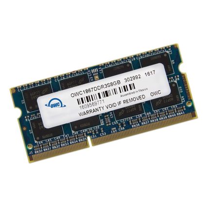 The OWC Mac 8GB DDR3 1867MHz SO-DIMM module is perfect for upgrading your iMac. It features 8GB of DDR3 SO-DIMM memory running at 1867MHz