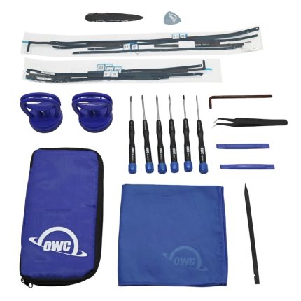 The OWC General Servicing Tool Kit contains installation tools to service all Apple iMac models from 2007. It includes a 14 piece tool kit with screwdrivers and removal tools