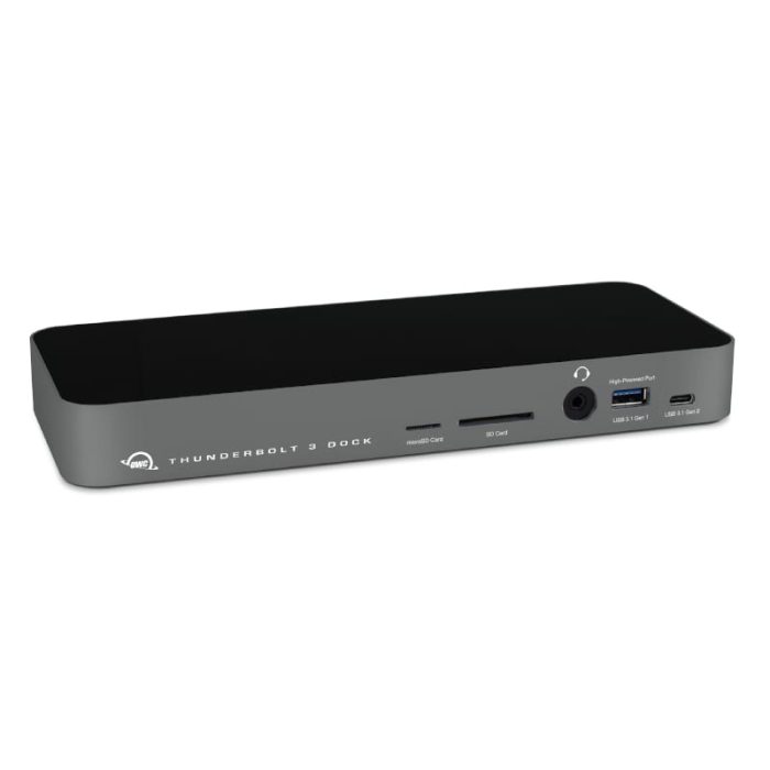 The OWC Thunderbolt 3 Dock delivers convenience with 14 ports