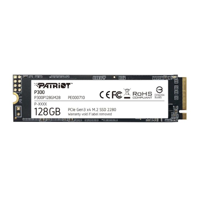 Boost your computer’s performance with quicker application loading times while transferring heavy workloads with the Patriot P300 128GB M.2 PCIe NVMe SSD. It features a high-speed PCIe NVMe interface