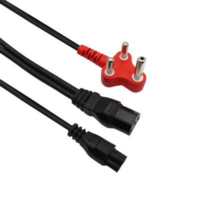 Power your desktop and notebook at the same time with the OEM Power to Clover/Kettle Plug Cable. It features a power cable that splits into a kettle and clover plug and is great for saving space with multiple devices that need power.