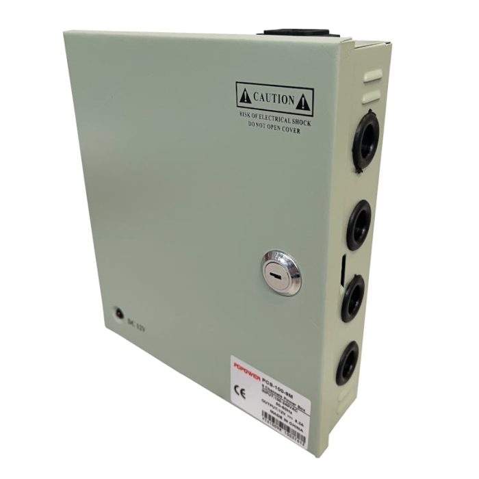 Multichannel power supply box for CCTV