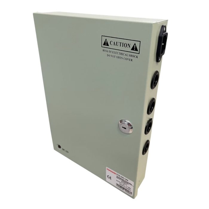 Multichannel power supply box for CCTV