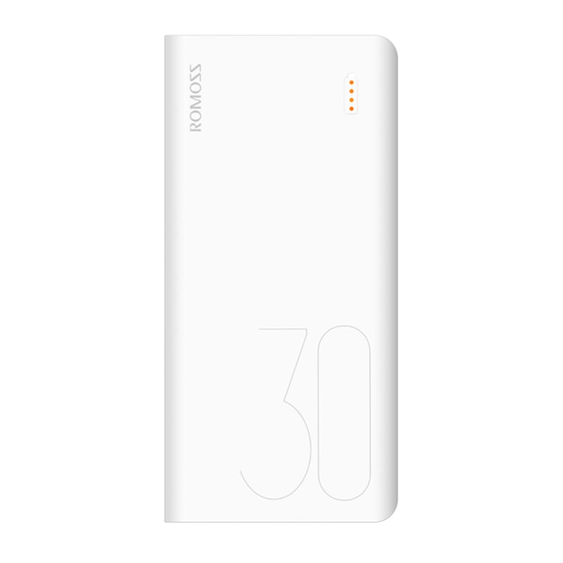 Charge your devices easily with the Romoss Pulse 30 30000mAh Power Bank. It features a lightweight and easy to carry design