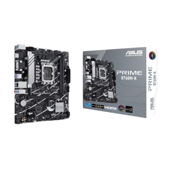 Asus PRIME B760M-K LGA1700 mATX Motherboard with PCIe 4.0