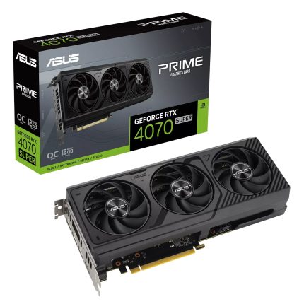 Unlock stunning visuals with the Asus PRIME GeForce RTX 4070 SUPER OC 12GB Graphics Card