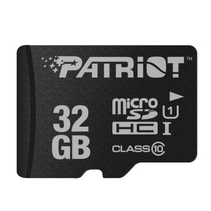 Capture and store videos at high speed on your digital camcorders and mid-range cameras with the Patriot LX Class 10 32GB Micro SDHC Flash Memory Card. It features 32GB of storage