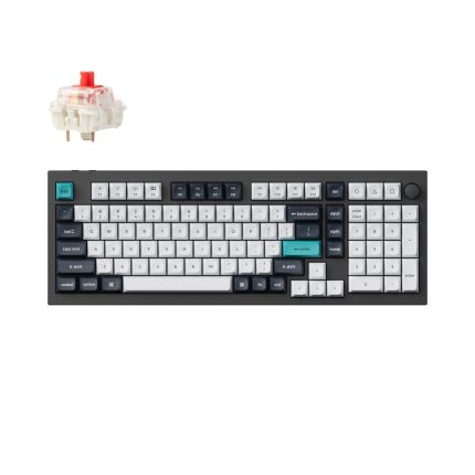 Experience precision and performance with the Keychron Q5M-M1 QMK/VIA Wireless Custom Keyboard - a hot-swappable