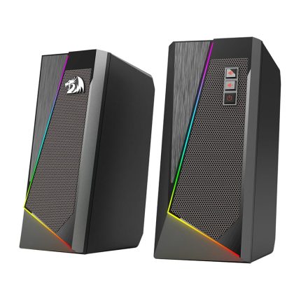 The Redragon GS520 ANVIL 2X3W RGB PC Speakers is a great way to add some sound to your PC or laptop. It features a sleek design with RGB lighting