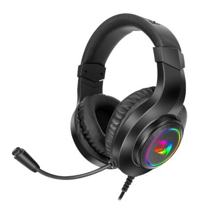 Hear every sound while gaming with the Redragon H260 Hylas Over-Ear RGB Wired Gaming Headset. It features an ergonomic modern design