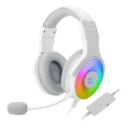 Experienced enhanced gaming sound with the Redragon H350 Pandora 2 USB+3.5mm Aux RGB Gaming Headset. It features 7.1 Surround Sound Audio