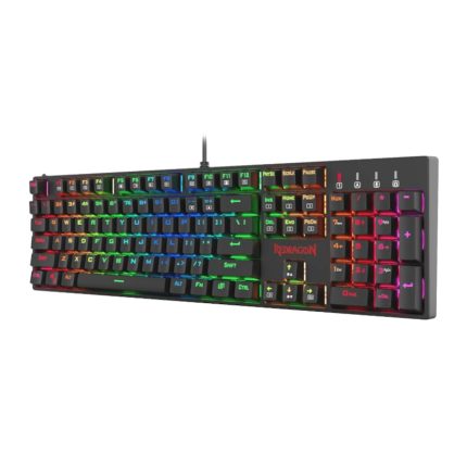 Get the ultimate gaming experience with the Redragon K582 Surara RGB Wired Mechanical Gaming Keyboard. It features an ergonomic design