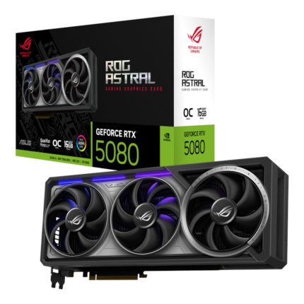 Experience limitless GPU power with Asus ROG Astral GeForce RTX 5080 OC Edition 16GB GDDR7