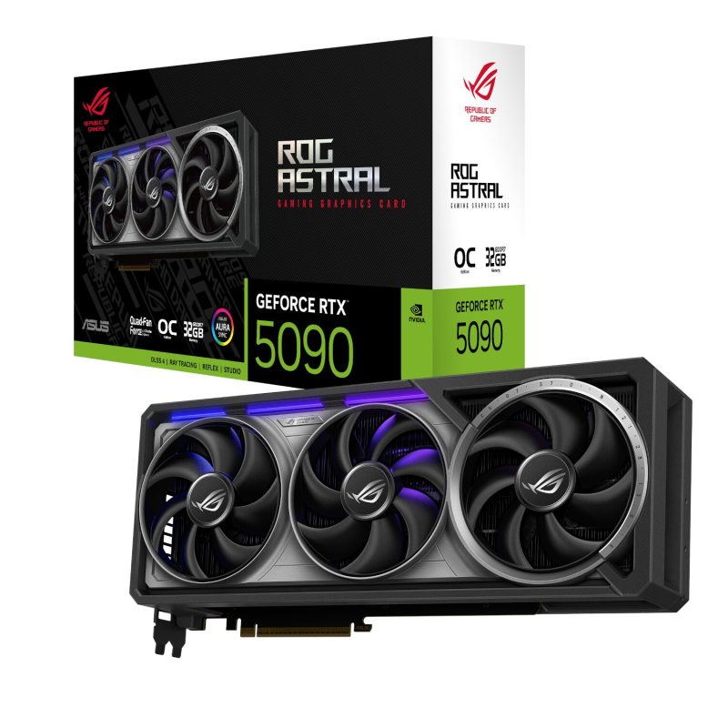 Experience limitless GPU power with Asus ROG Astral GeForce RTX 5090 OC Edition 32GB GDDR7