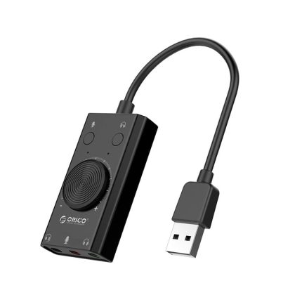 The Orico Multi-function USB External Sound Card is the perfect way to expand the audio on your USB compatible devices. It allows multiple output connections as well as a driver free plug and play setup that supports multiple systems.