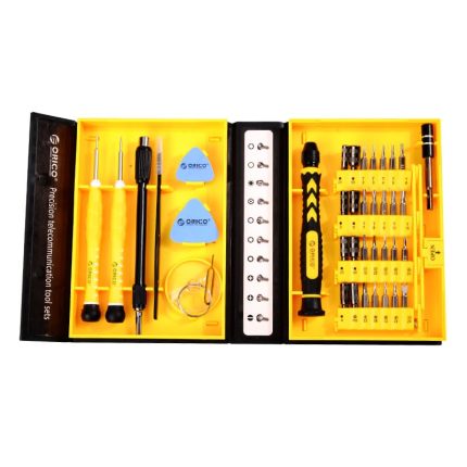 The Orico ST2 28 in 1 Screwdriver Set is perfect for repairing a wide variety of devices. It features a simple and practical design that is solid and durable