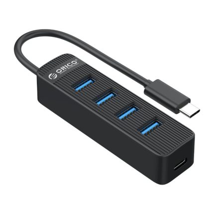 Expand your connectivity and storage options with the Orico 4 Port USB3.0 to Type-C Hub. It features a 4 x USB 3.0 and 1 x Type-C power port