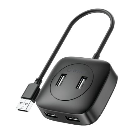 Connect and charge up to four devices with the WINX CONNECT Simple 4 Port USB 2.0 Hub. It features four USB 2.0 ports