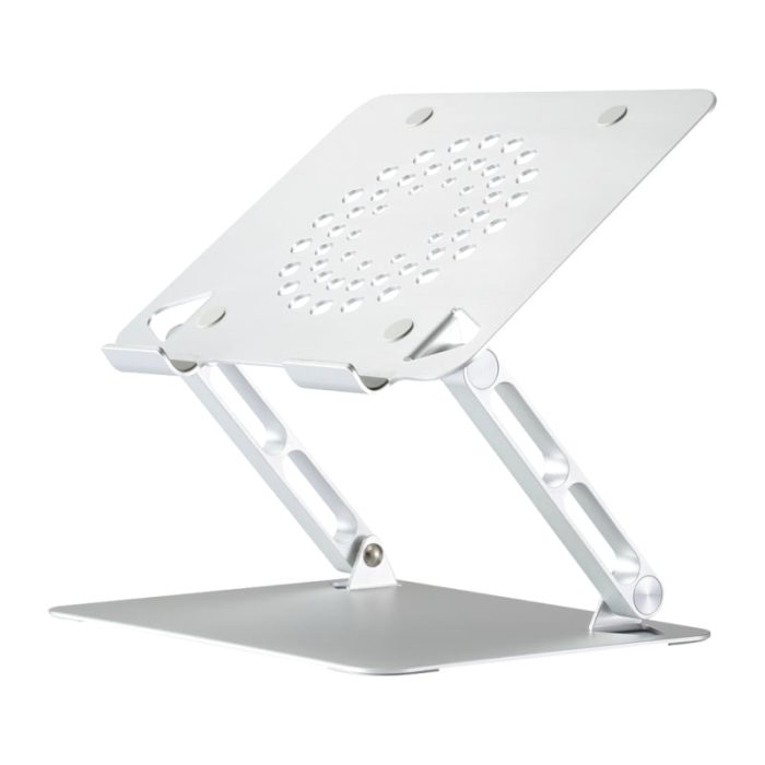 Get the perfect angle and sufficient breathing space for your laptop with the WINX DO Ergo Multi-Adjustable Laptop Stand. It features a sleek modern aluminium design