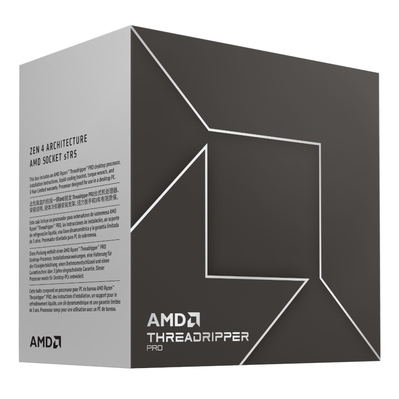 AMD RYZEN Threadripper Pro 7985WX 3.2Ghz 64-Core CPU | 100-100000454WOF AMD RYZEN Threadripper Pro 7985WX 3.2Ghz 64-Core CPU - Image 1