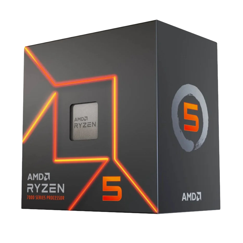 AMD RYZEN 5 7600 6-Core 3.8GHz AM5 CPU | 100-100001015BOX AMD RYZEN 5 7600 6-Core 3.8GHz AM5 CPU - Image 1
